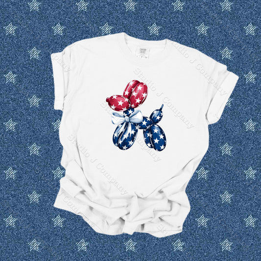 Graphic Tee - Patriotic Balloon Animal