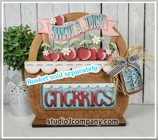 Cherries Insert for Interchangeable Basket (basket kit sold separately)