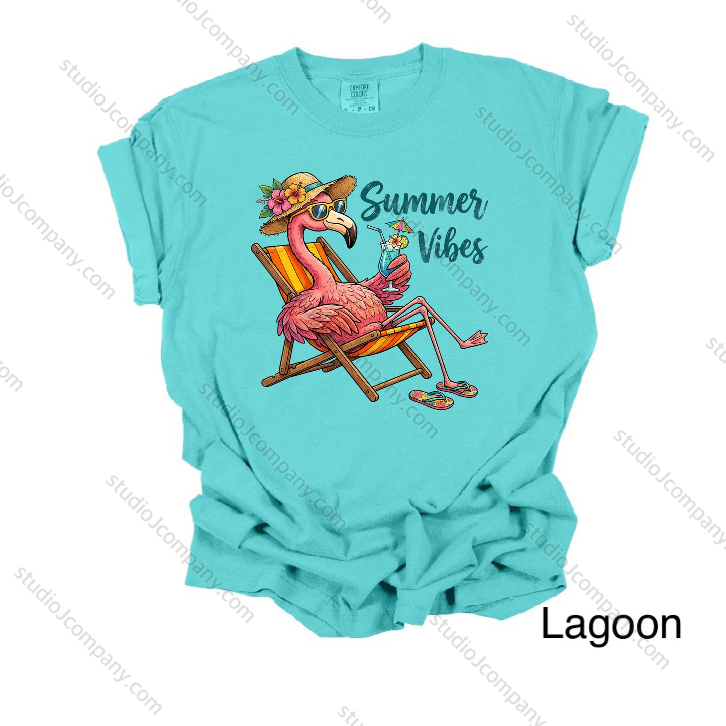 Summer Vibes Flamingo Tee