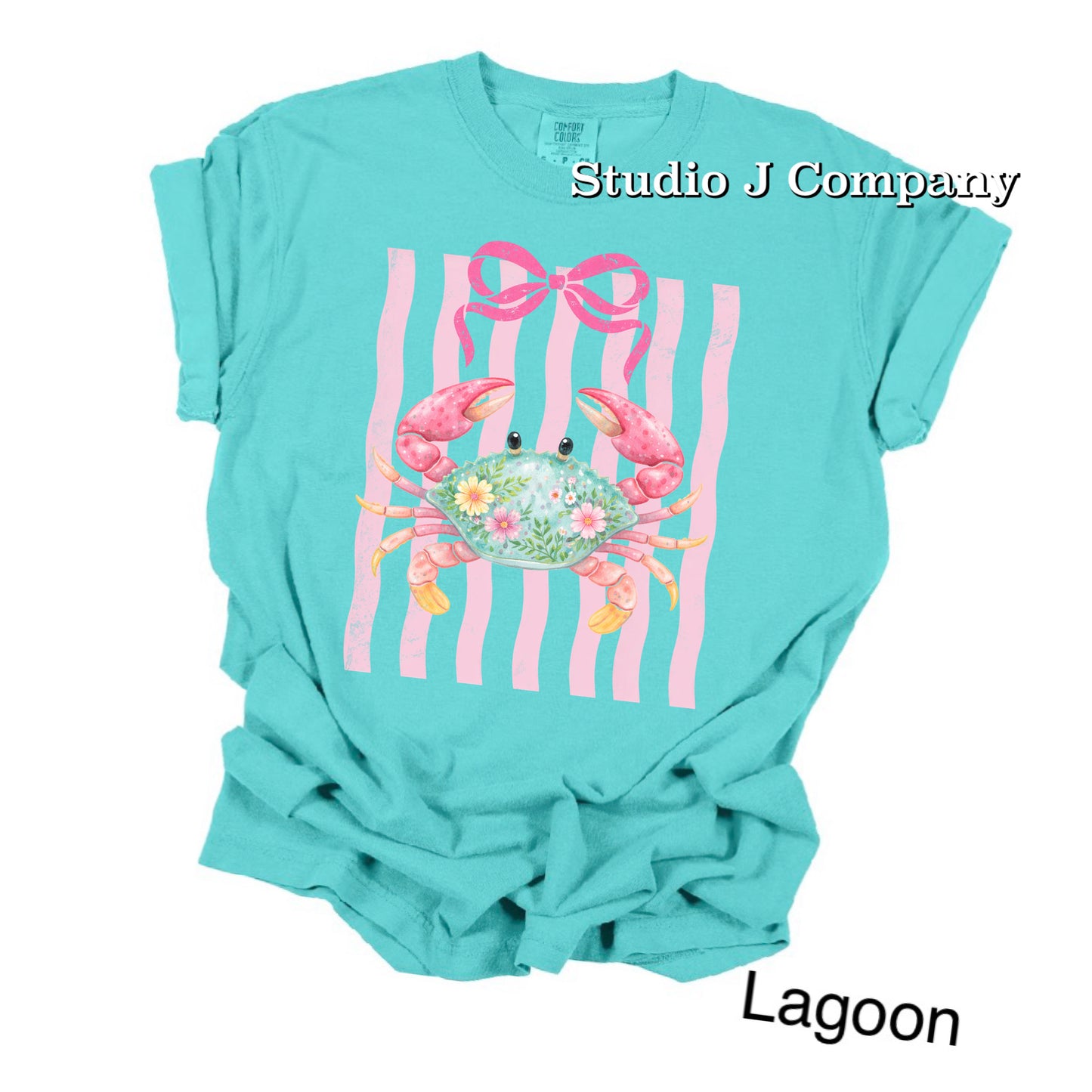 Crabby Cabana Striped Tee