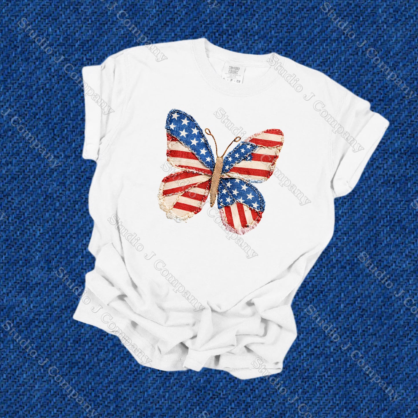 Patriotic Butterfly Tee