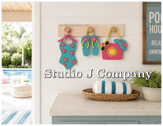 Summer Interchangeable Set for Peg Sign
