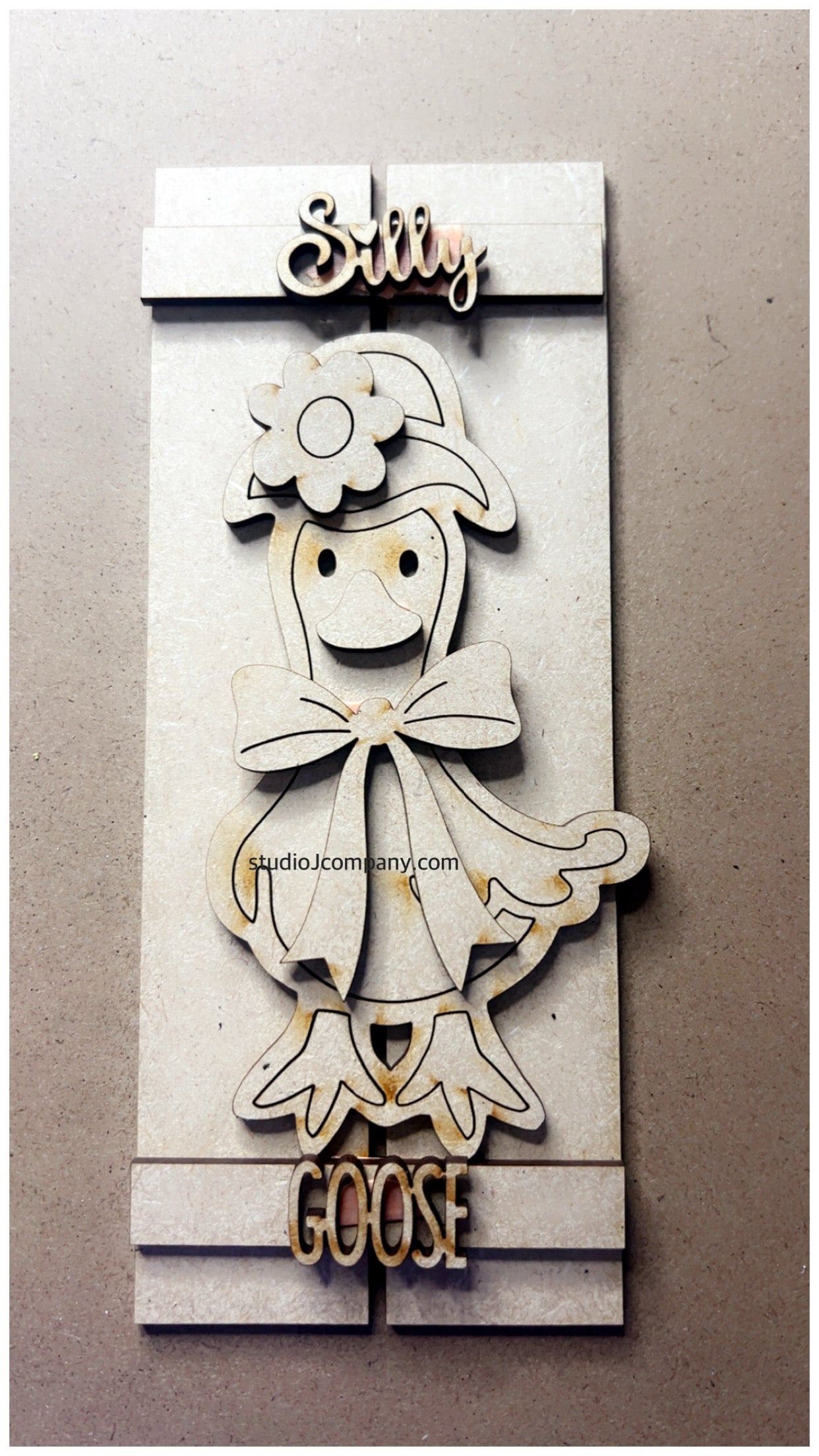 DIVA NIGHT project - Silly Goose leaning plaque