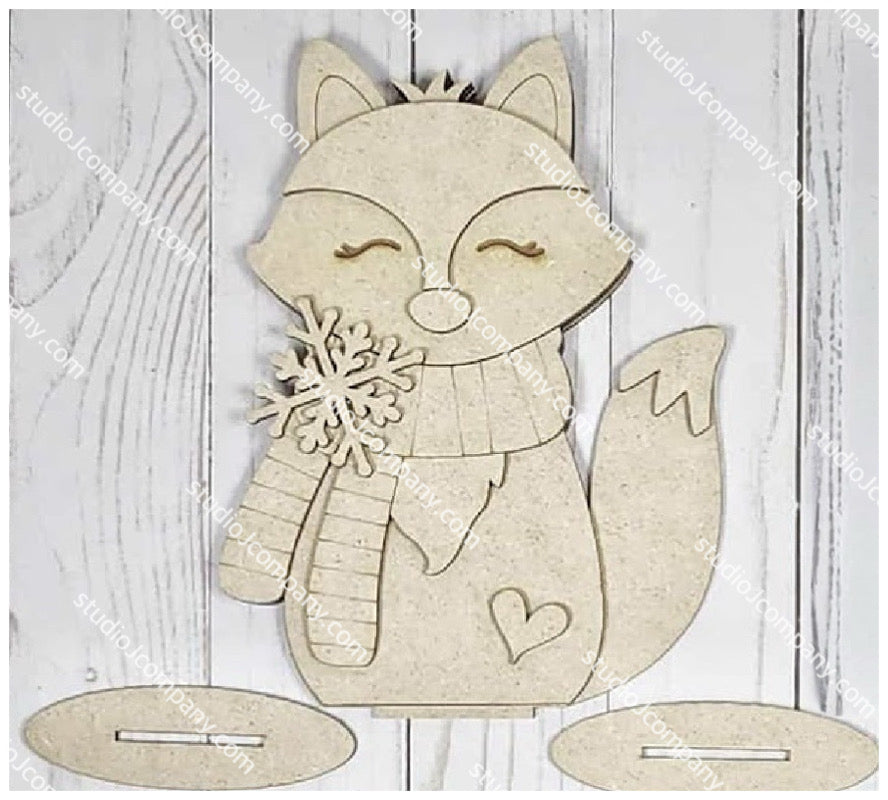 Woodland Fox Shelf Sitter- DIY Craft Kits