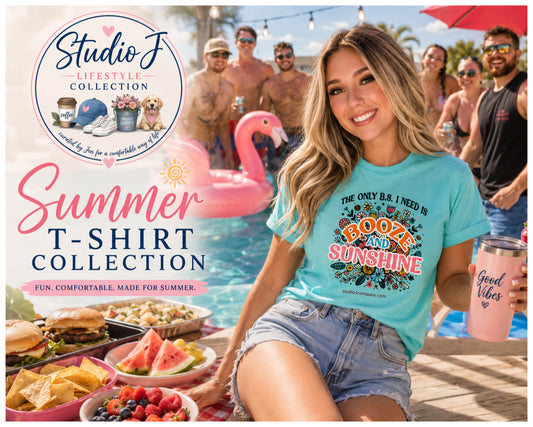 Booze and Sunshine Tee- Comfort Colors