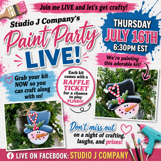 July Paint Party Live Event- Thursday July 16th- 6:30pm EST