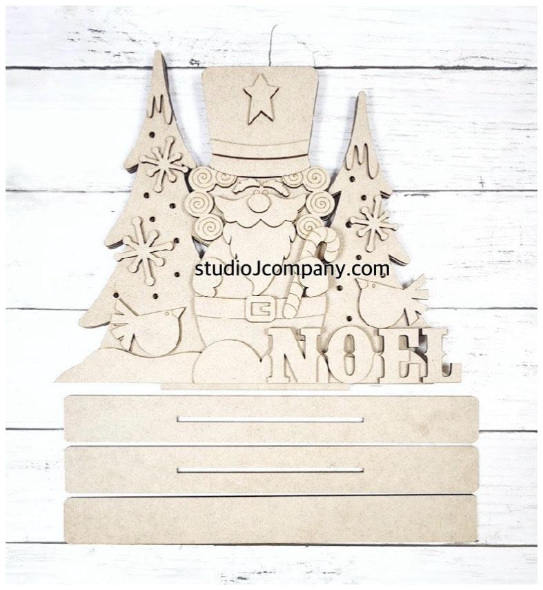 Nutcracker Noel Shelf Sitter - DIY Craft Kit