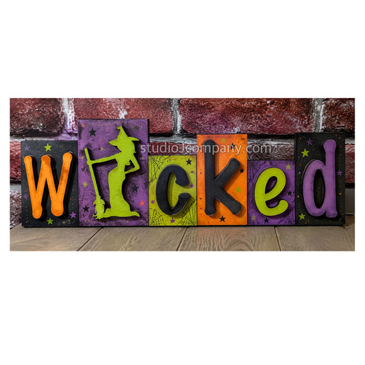 Wicked Witch Word Block - Shelf Sitter