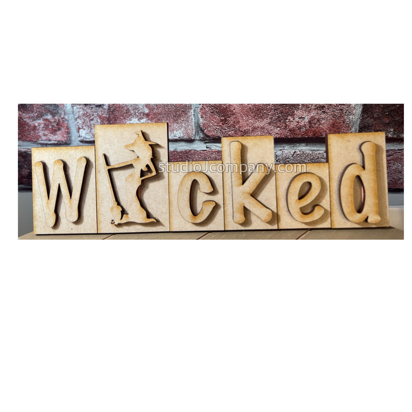 Wicked Witch Word Block - Shelf Sitter