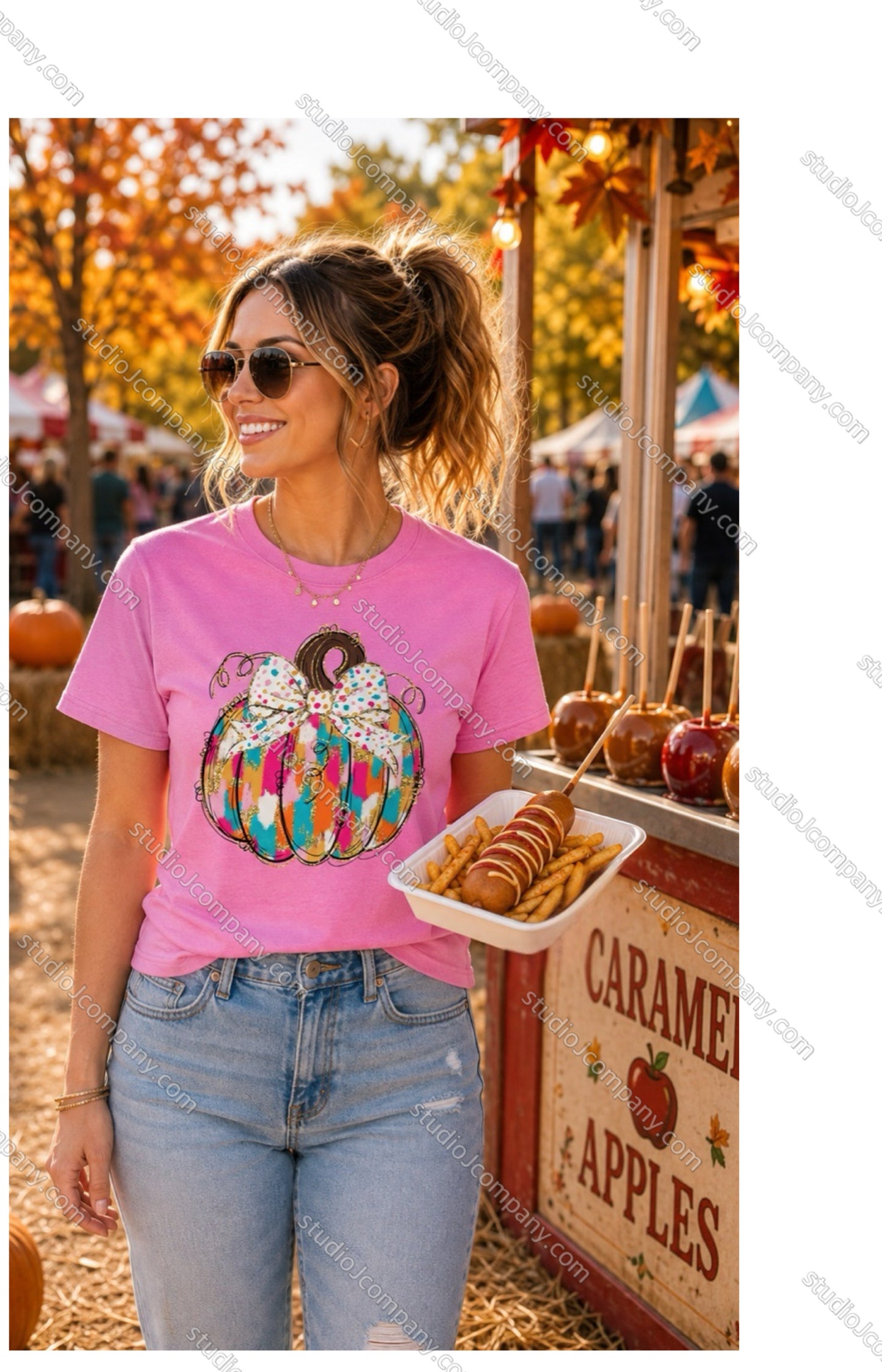 Pretty in Pink -Pumpkin Tee
