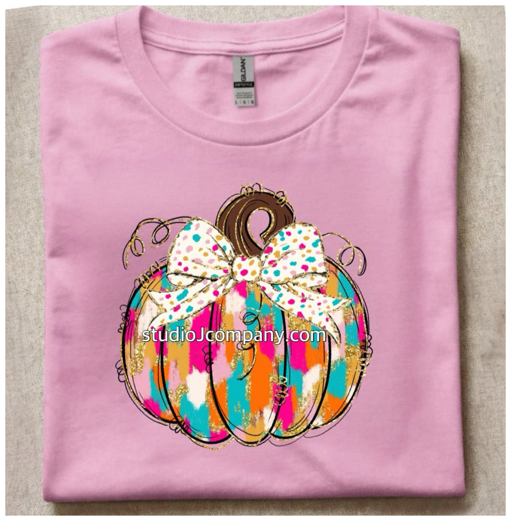 Pretty in Pink -Pumpkin Tee