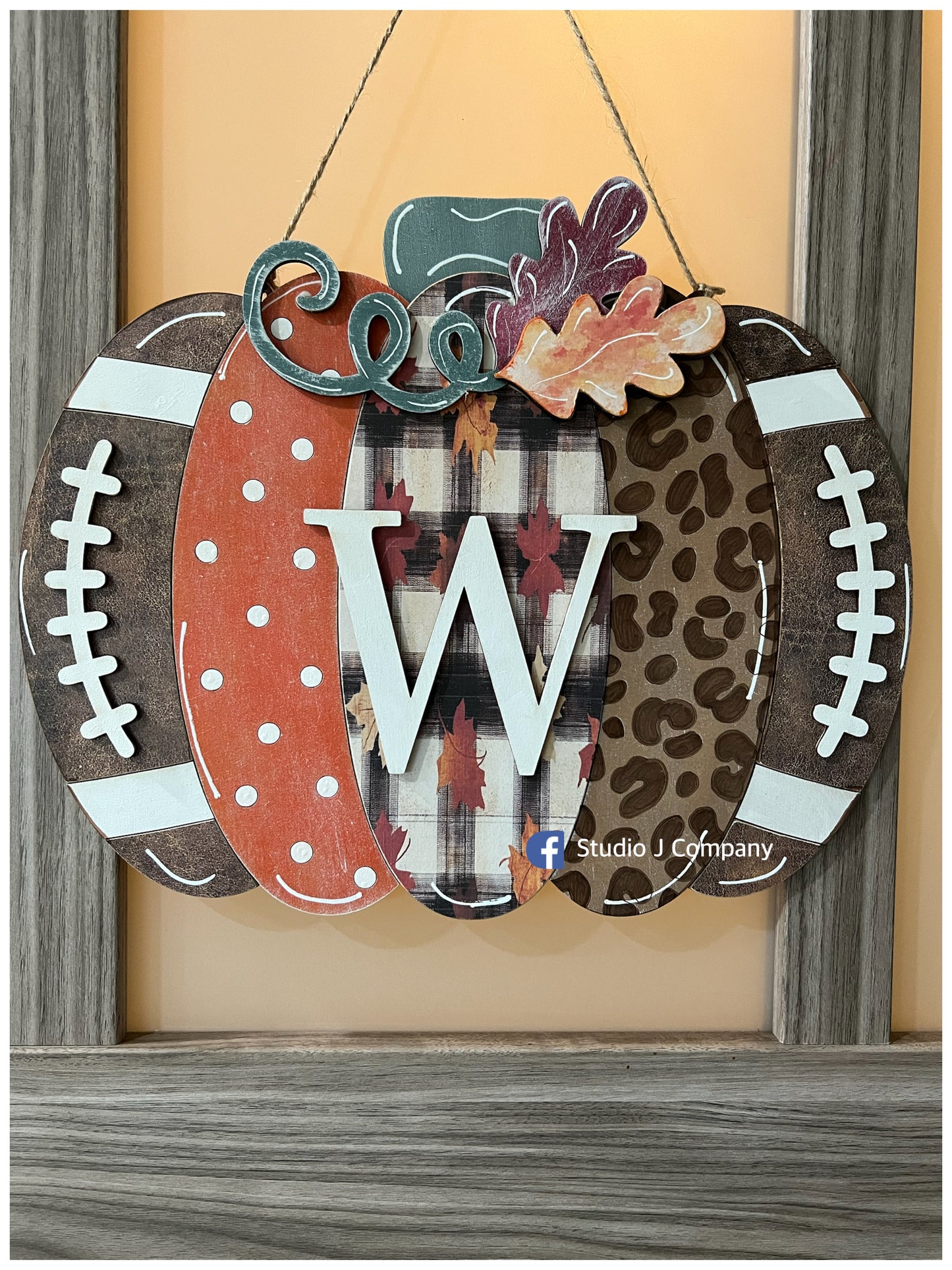 DIY - Patchwork Pumpkin Football - available in 2 sizes