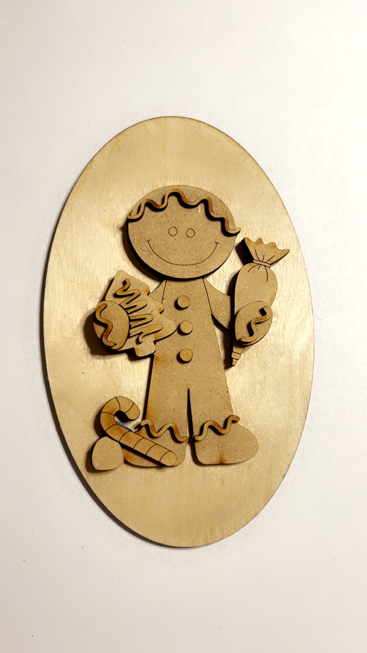 October 22, 2026 Diva Night event- Oval Gingerbread Cookie Baker sign