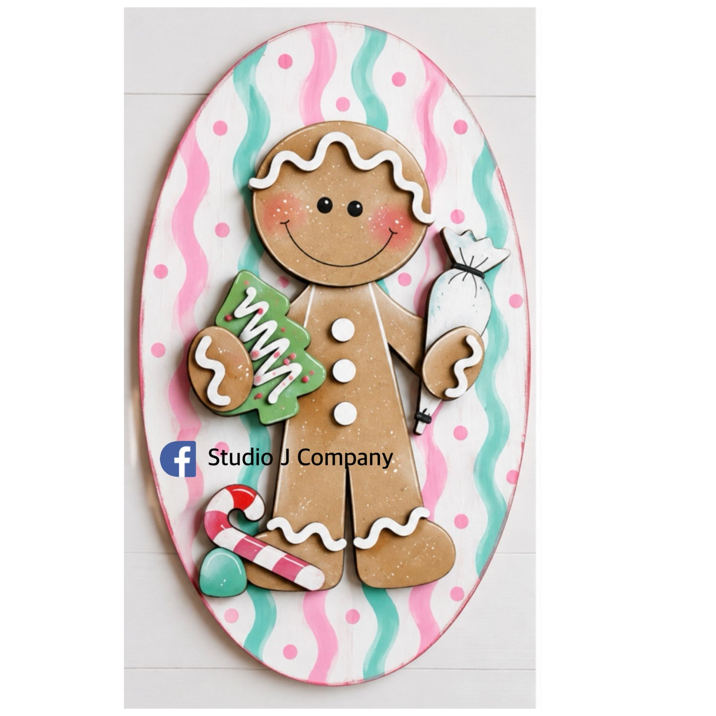 October 22, 2026 Diva Night event- Oval Gingerbread Cookie Baker sign