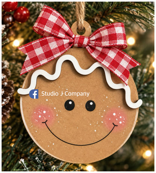 Sweet Gingerbread Ornament -DIY kit