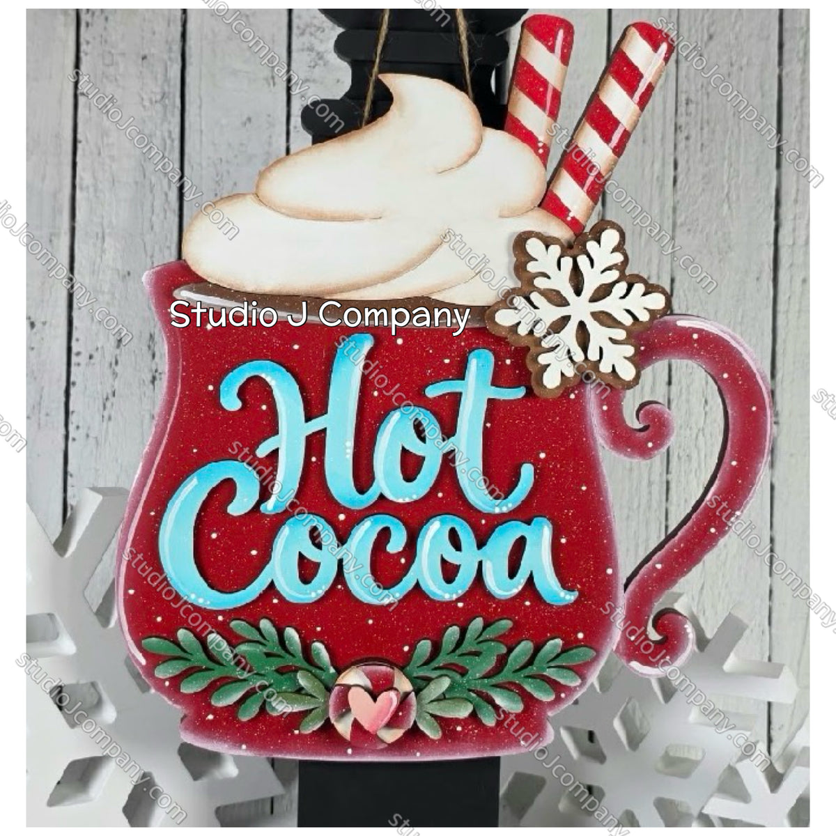 DIY Hot Cocoa Mug Hanger 11.5”